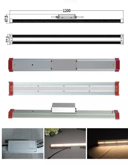 single bar led grow light detail-09
